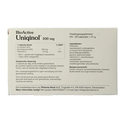 Pharma Nord Bio active uniquinol Q10 100 mg 30 Capsules