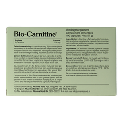 Pharma Nord Bio carnitine 100.00 Capsules