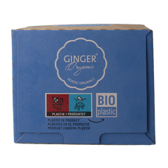 Ginger Organic Maandverband nacht met vleugels 10 Stuks