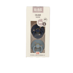 Bibs Fopspeen maat 2 deep space/petrol 2 pack 2 Stuks