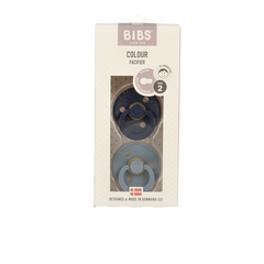 Bibs Fopspeen maat 2 deep space/petrol 2 pack 2.00 Stuks