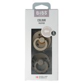 Bibs Fopspeen maat 3 vanilla/dark oak 2 pack 2.00 Stuks
