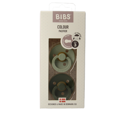 Bibs Fopspeen maat 3 sage/hunter green 2 pack 2 Stuks