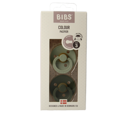 Bibs Fopspeen maat 3 sage/hunter green 2 pack 2.00 Stuks