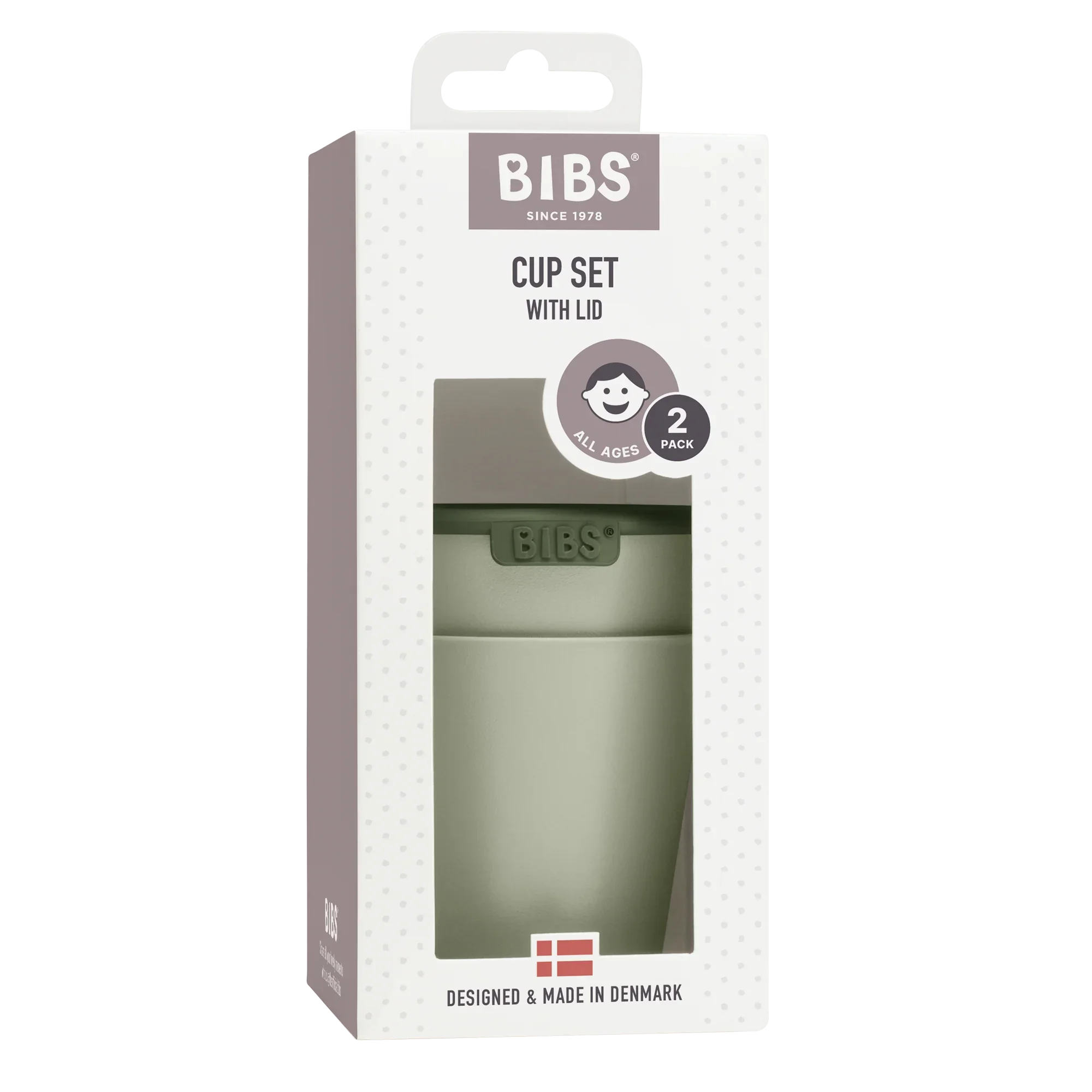 Bibs Baby cup set sage 1 Set