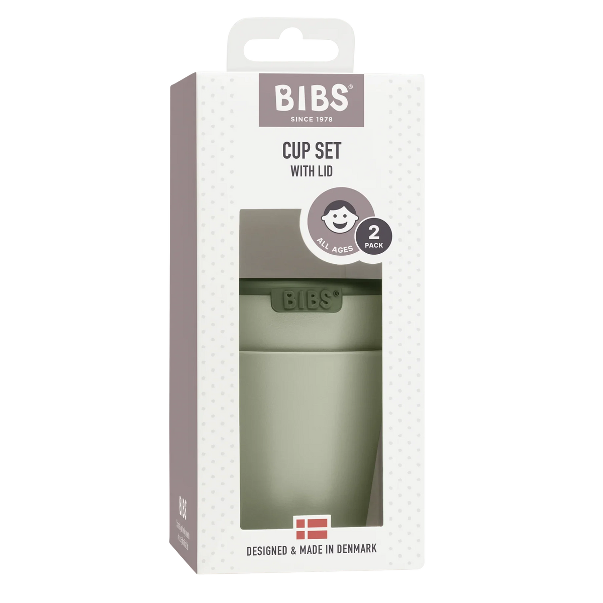 Bibs Baby cup set sage 1 Set