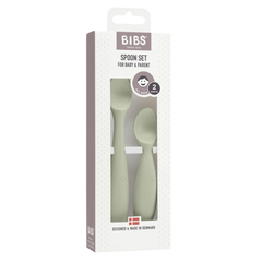 Bibs Baby spoon set sage 1 Set