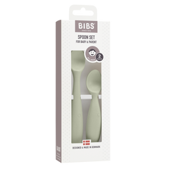 Bibs Baby spoon set sage 1 Set