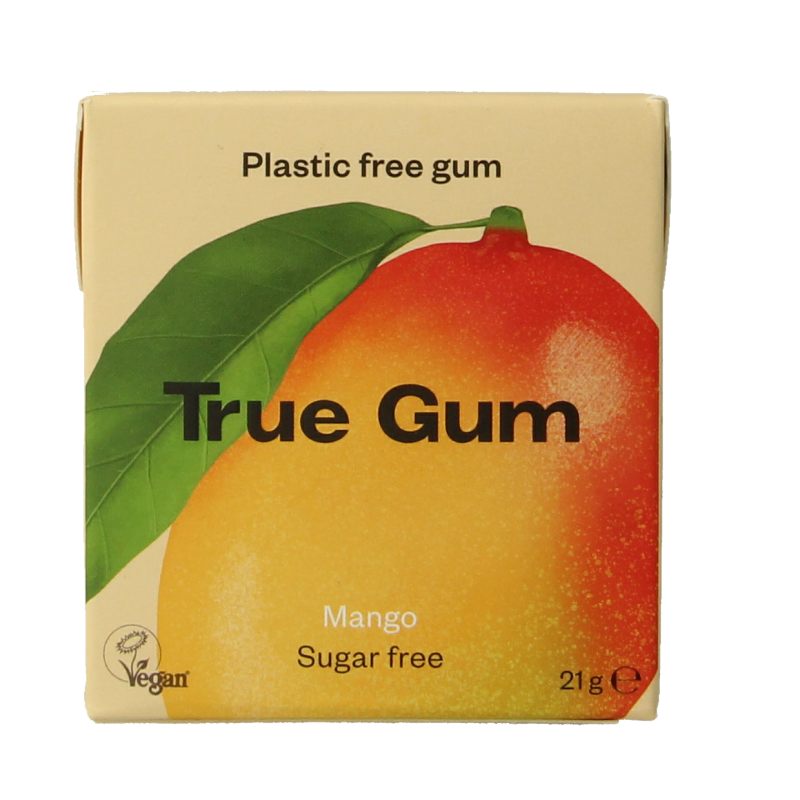 True Gum Mango suikervrij 21 Gram