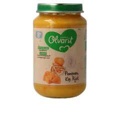 Olvarit Pompoen kip rijst 8M14 200.00 Gram