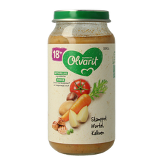 Olvarit Stamppot wortel kalkoen 18M04 250.00 Gram
