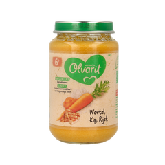 Olvarit Wortel kip rijst 6M03 200.00 Gram