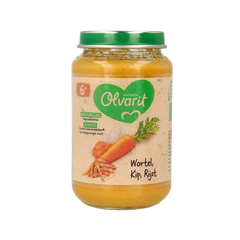Olvarit Wortel kip rijst 6M03 200 Gram
