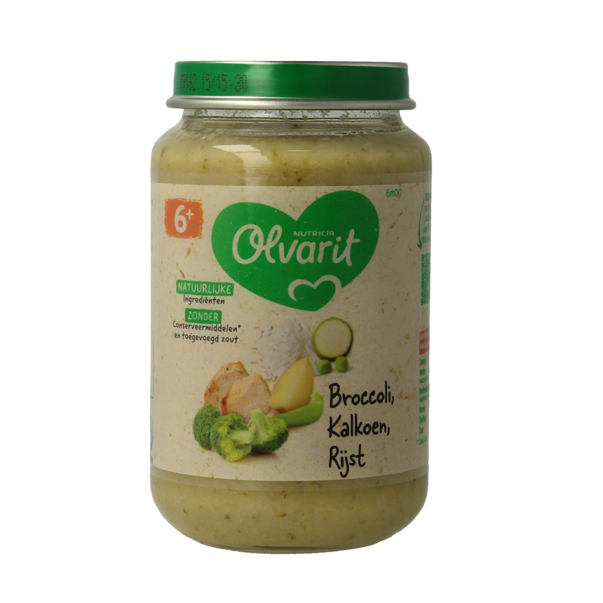 Olvarit Broccoli kalkoen rijst 6M00 200.00 Gram