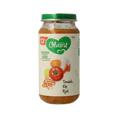 Olvarit Tomaat kip rijst 12M12 250 Gram