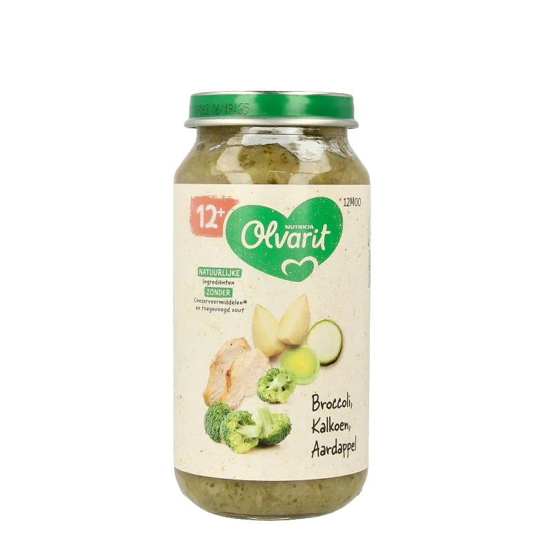 Olvarit Broccoli kalkoen aardappel 12M00 250.00 Gram