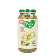 Olvarit Broccoli kalkoen aardappel 12M00 250 Gram