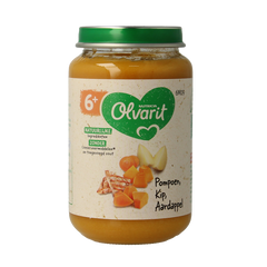 Olvarit Pompoen kip aardappel 6M09 200 Gram