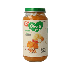 Olvarit Pompoen kip pasta 12M06 250 Gram