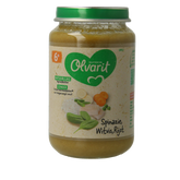 Olvarit Spinazie witvis rijst 6M10 200.00 Gram