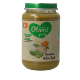 Olvarit Spinazie witvis rijst 6M10 200 Gram