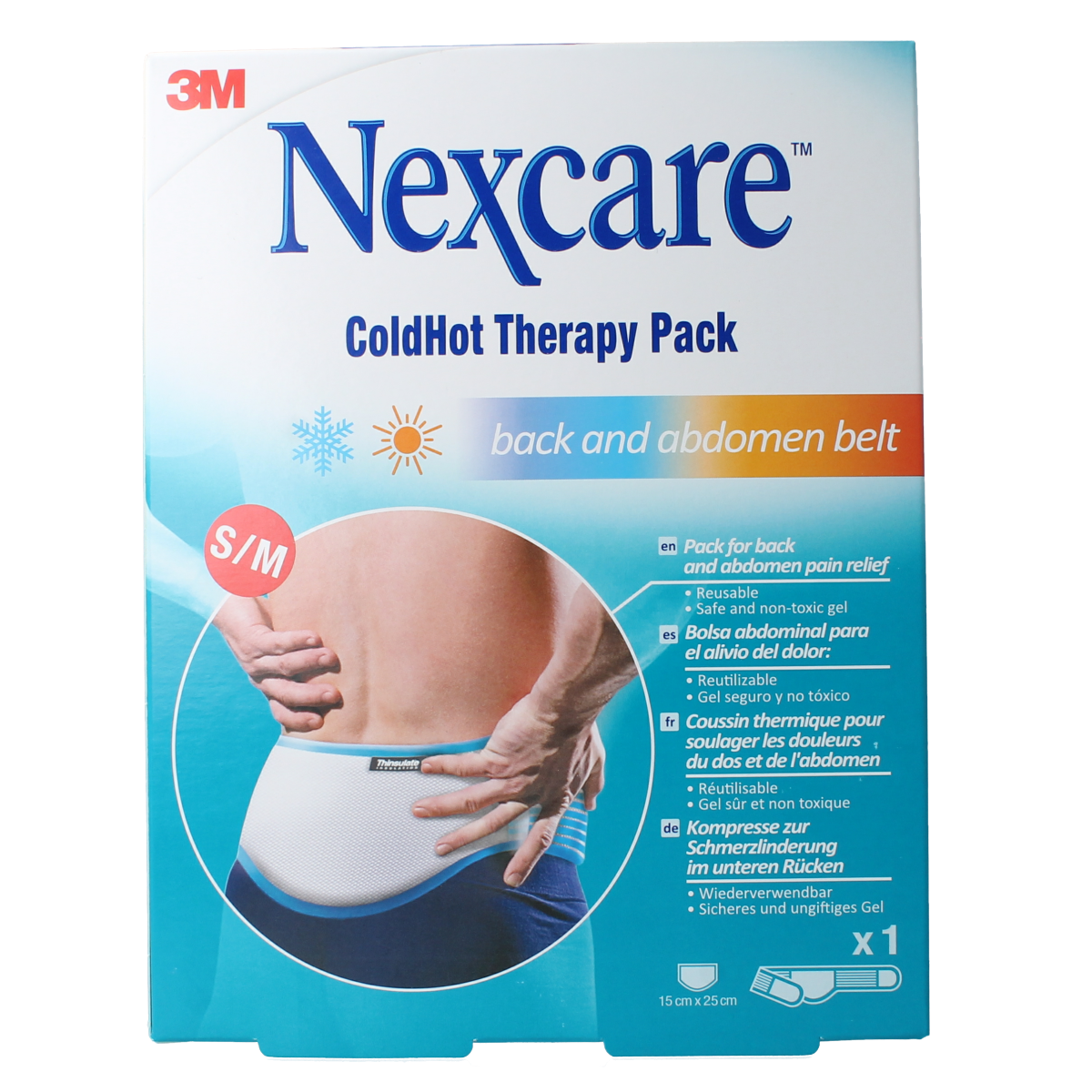 Nexcare Cold hot belt rug buik S/M 1.00 Stuks