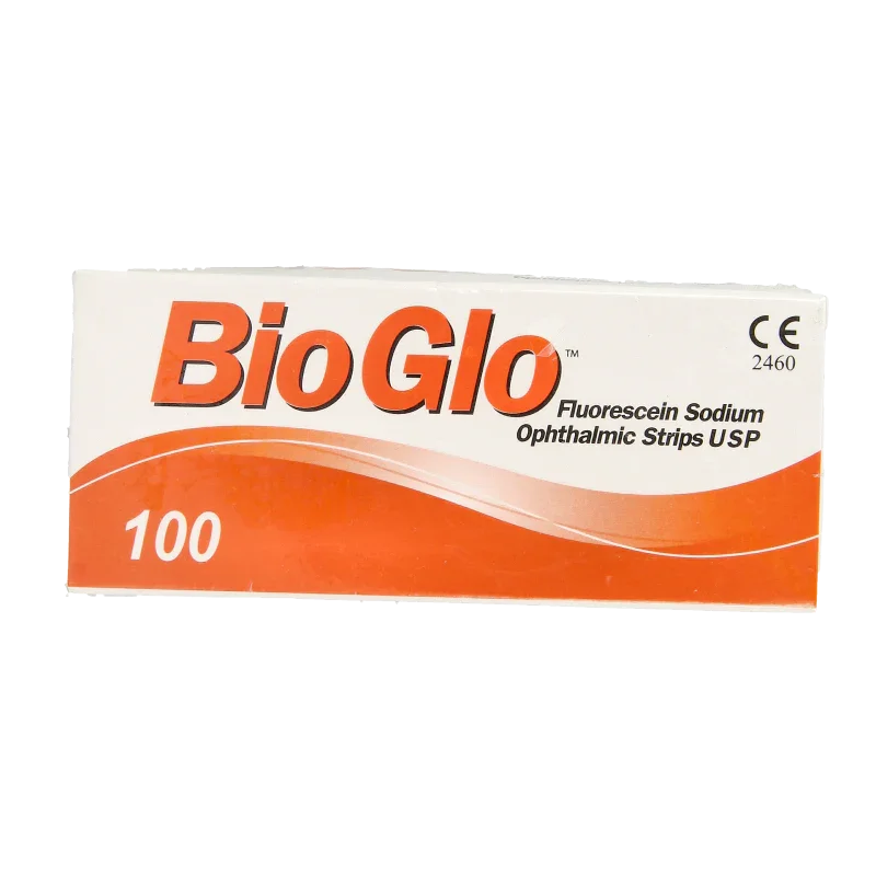 Bausch & Lomb Bio glo fluorescine strips 100 Stuks