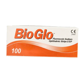 Bausch & Lomb Bio glo fluorescine strips 100 Stuks