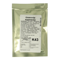 Bezgluten Kippensoep glutenvrij 22.00 Gram