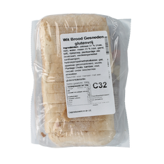 Bezgluten Wit brood gesneden glutenvrij 300 Gram