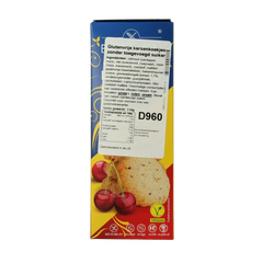 Bezgluten Koekjes kers zonder toegevoegde suiker glutenvrij 110.00 Gram