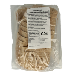 Bezgluten Zonnebloempittenbrood gesneden glutenvrij 300.00 Gram