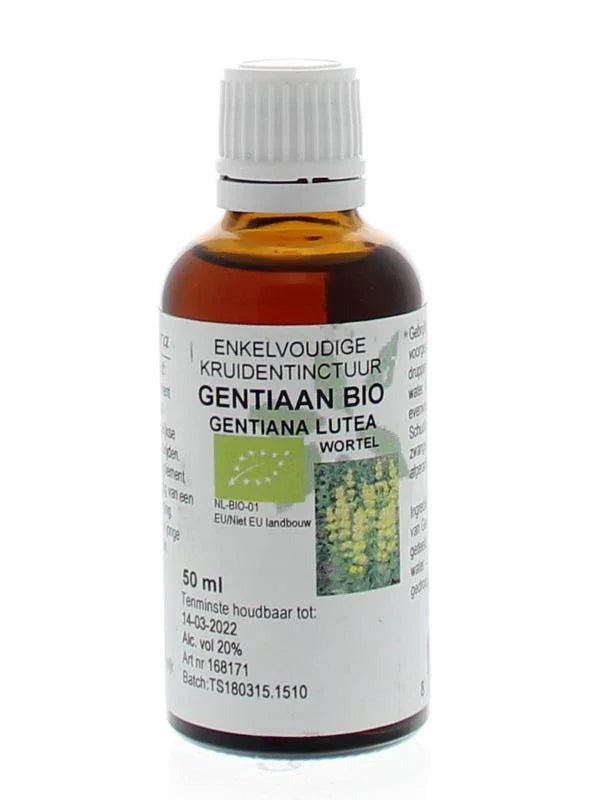 Cruydhof Gentiana lutea radix / gentiaan tinctuur bio 50 Milliliter