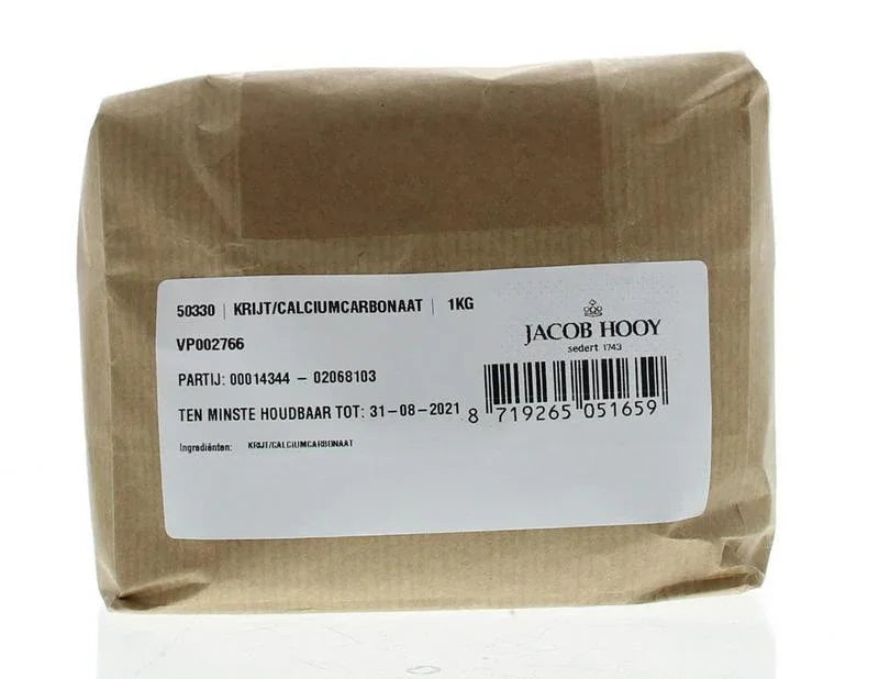 Jacob Hooy Krijt calciumcarbonaat 1 Kilogram