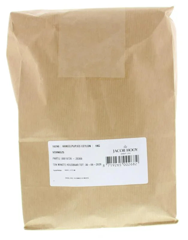 Jacob Hooy Kaneel pijpjes Ceylon 1 Kilogram