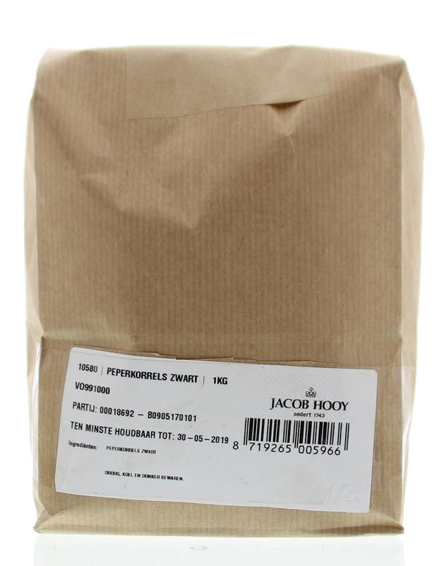 Jacob Hooy Peperkorrels zwart 1 Kilogram