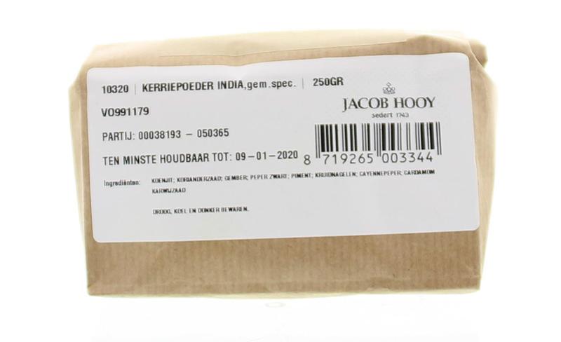 Jacob Hooy Kerriepoeder India 250.00 Gram