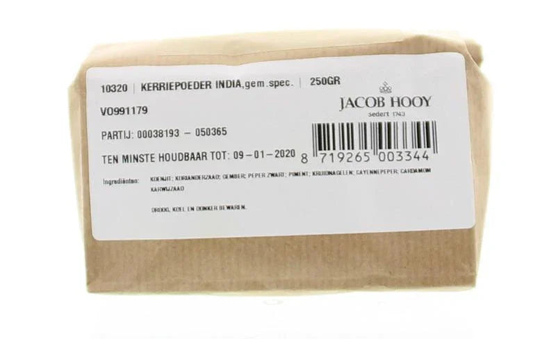 Jacob Hooy Kerriepoeder India 250 Gram