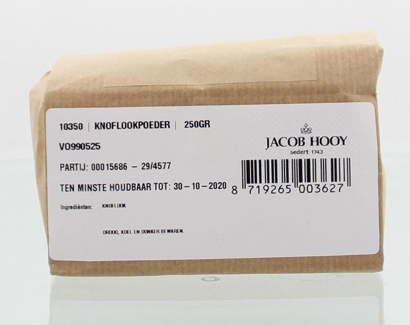 Jacob Hooy Knoflook poeder 250.00 Gram