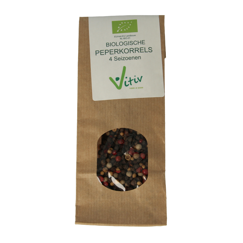 Vitiv Peperkorrels 4 seizoenen bio 40 Gram