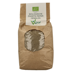 Vitiv Peper gemalen zwart bio 1.00 Kilogram