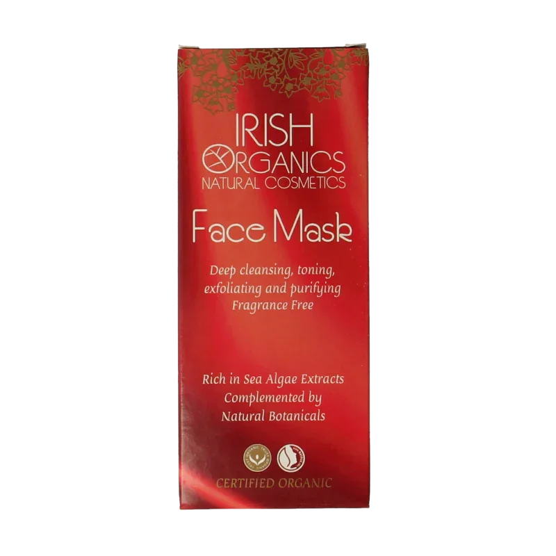 Irish Organics Gezichtsmasker zeewier parfumvrij bio 75 Milliliter