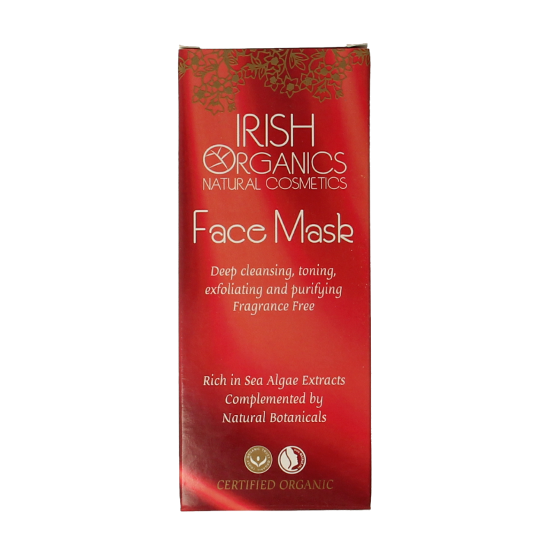 Irish Organics Gezichtsmasker zeewier parfumvrij bio 75 Milliliter