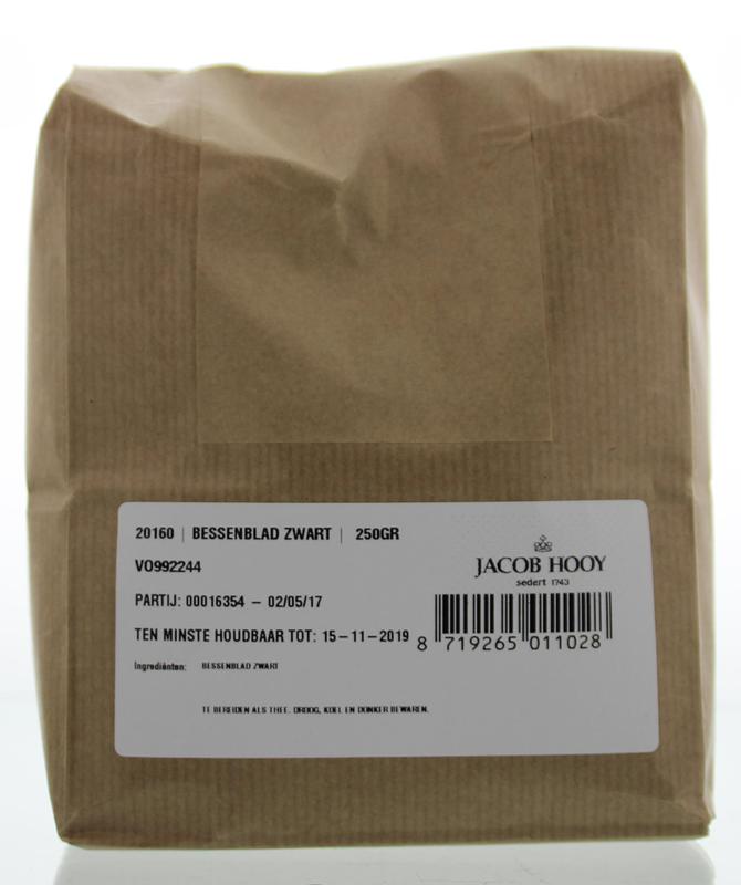 Jacob Hooy Bessenblad zwart 250 Gram