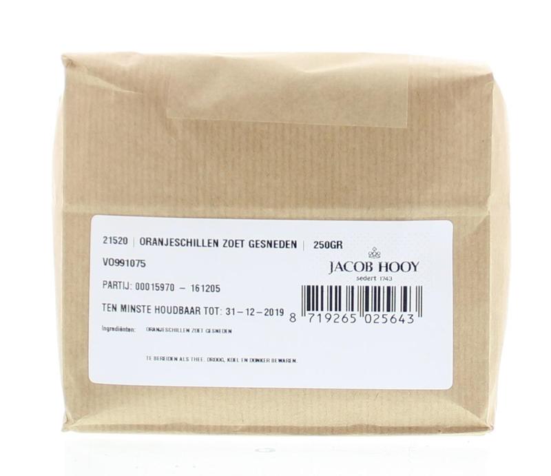Jacob Hooy Oranjeschillen zoet gesneden 250.00 Gram