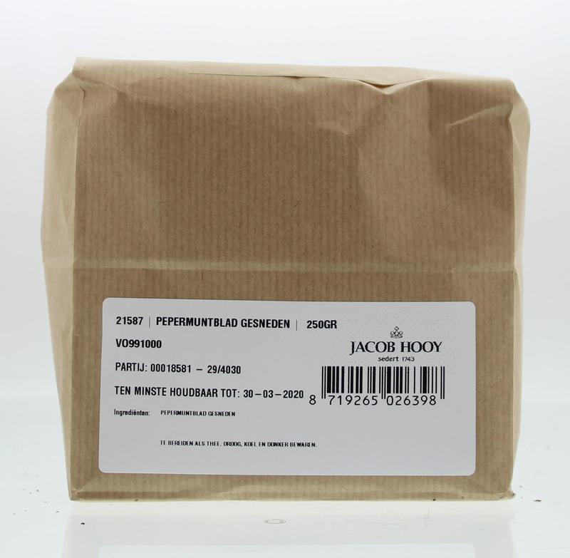 Jacob Hooy Pepermuntblad gesneden brunch 250 Gram