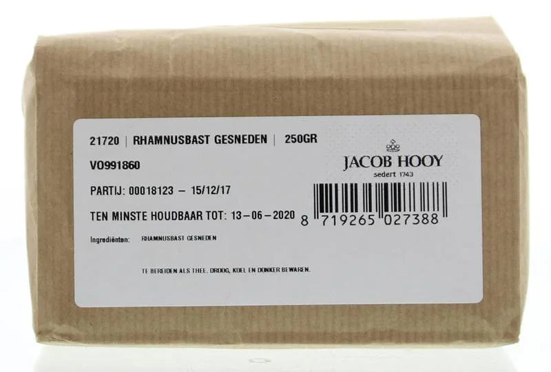 Jacob Hooy Rhamnusbast vuilboombast gesneden 250 Gram