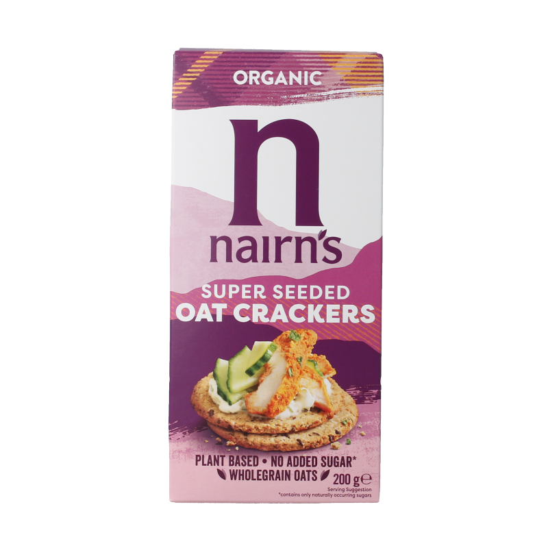Nairns Oatcakes organic seeded bio 200 Gram