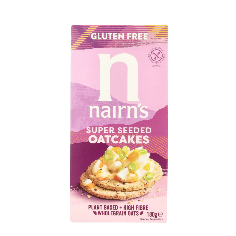 Nairns Oatcakes super seeded 180 Gram