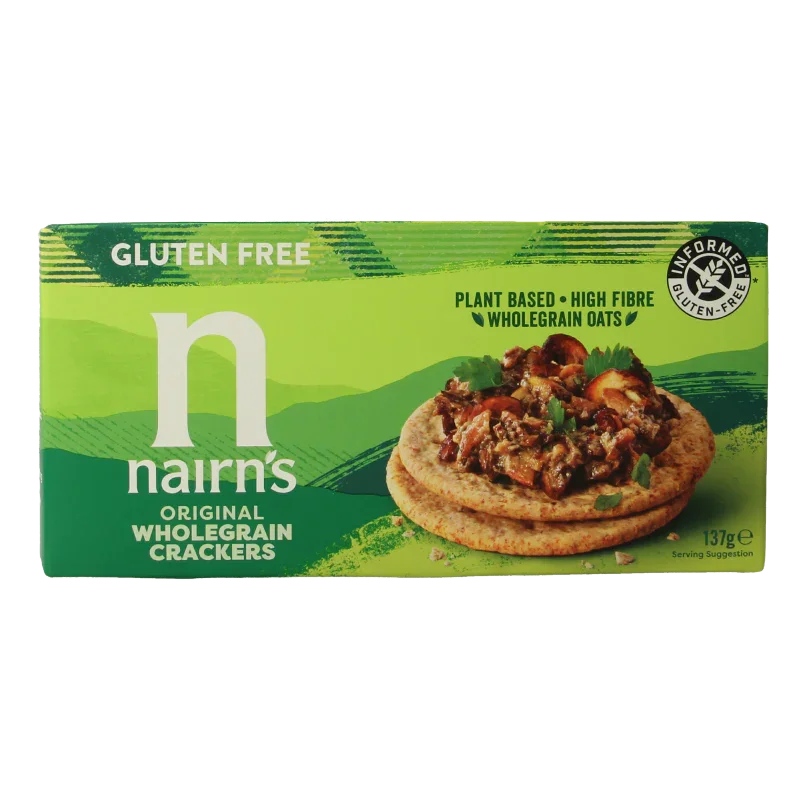 Nairns Volkoren havercrackers 137 Gram